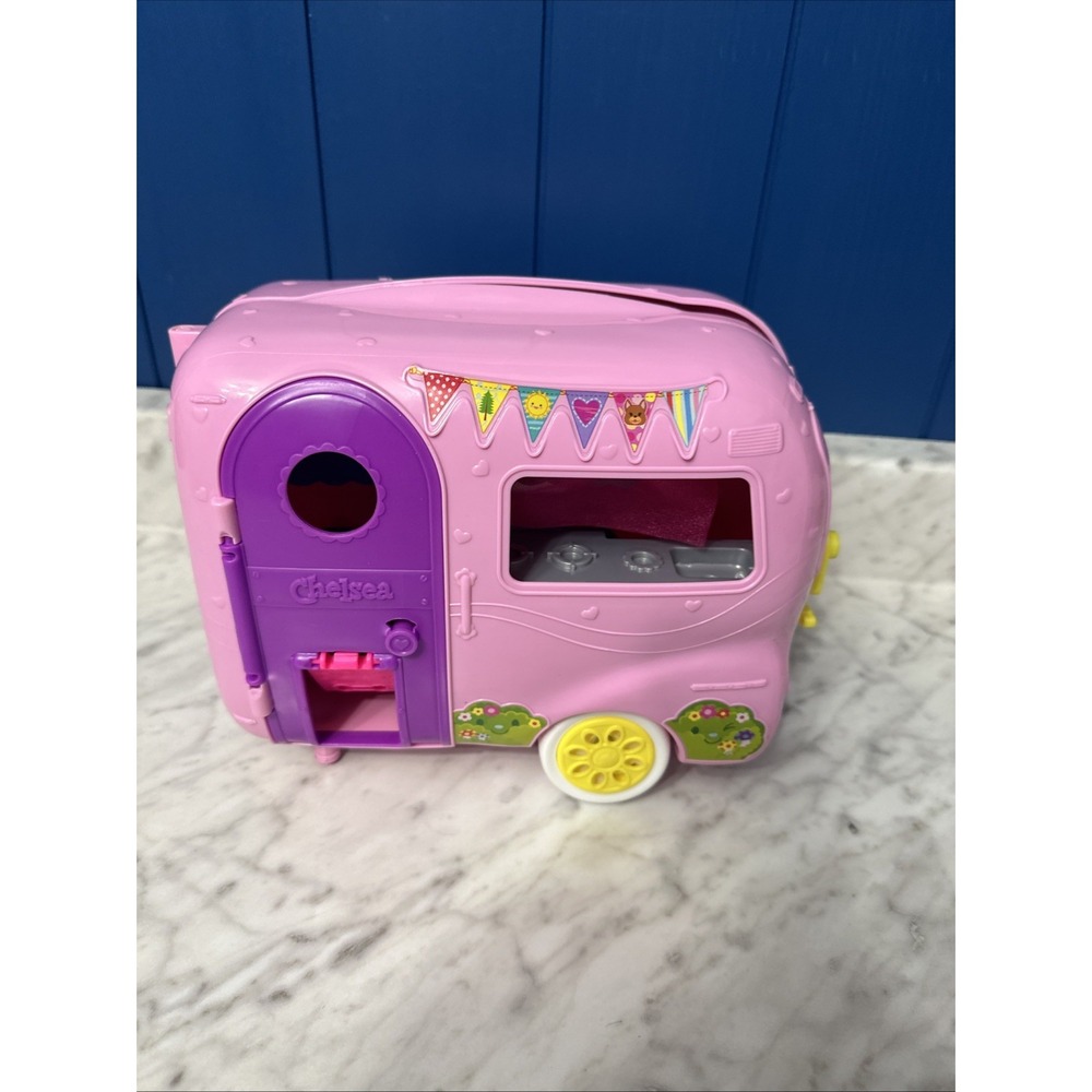 Chelsea Camper Van Mattel Barbie with Accessories  FXG90 2018 Good‎ Condition